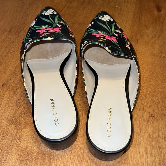 Cole Haan Piper Floral Leather Mules - Picture 6 of 7